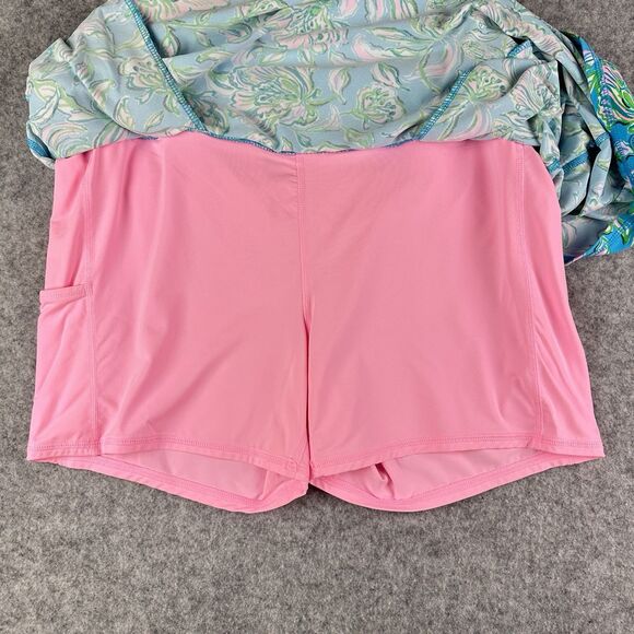 Lilly Pulitzer Luxletic Maryana Skort Skirt Womens XL Floral Cumulus Blue Pink - Picture 5 of 10
